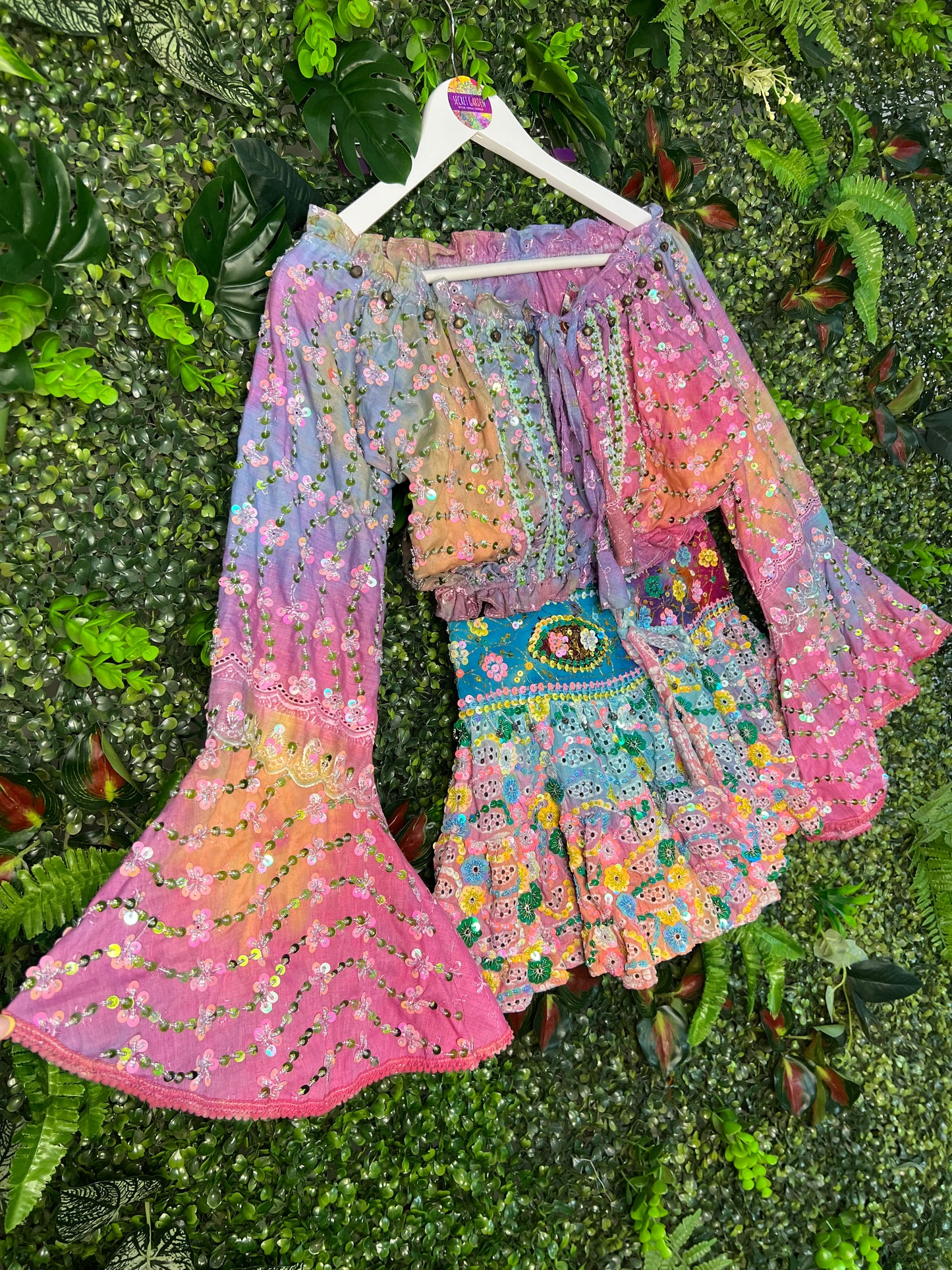 Gypsy Soul Embellished Top and Skirt Co ord