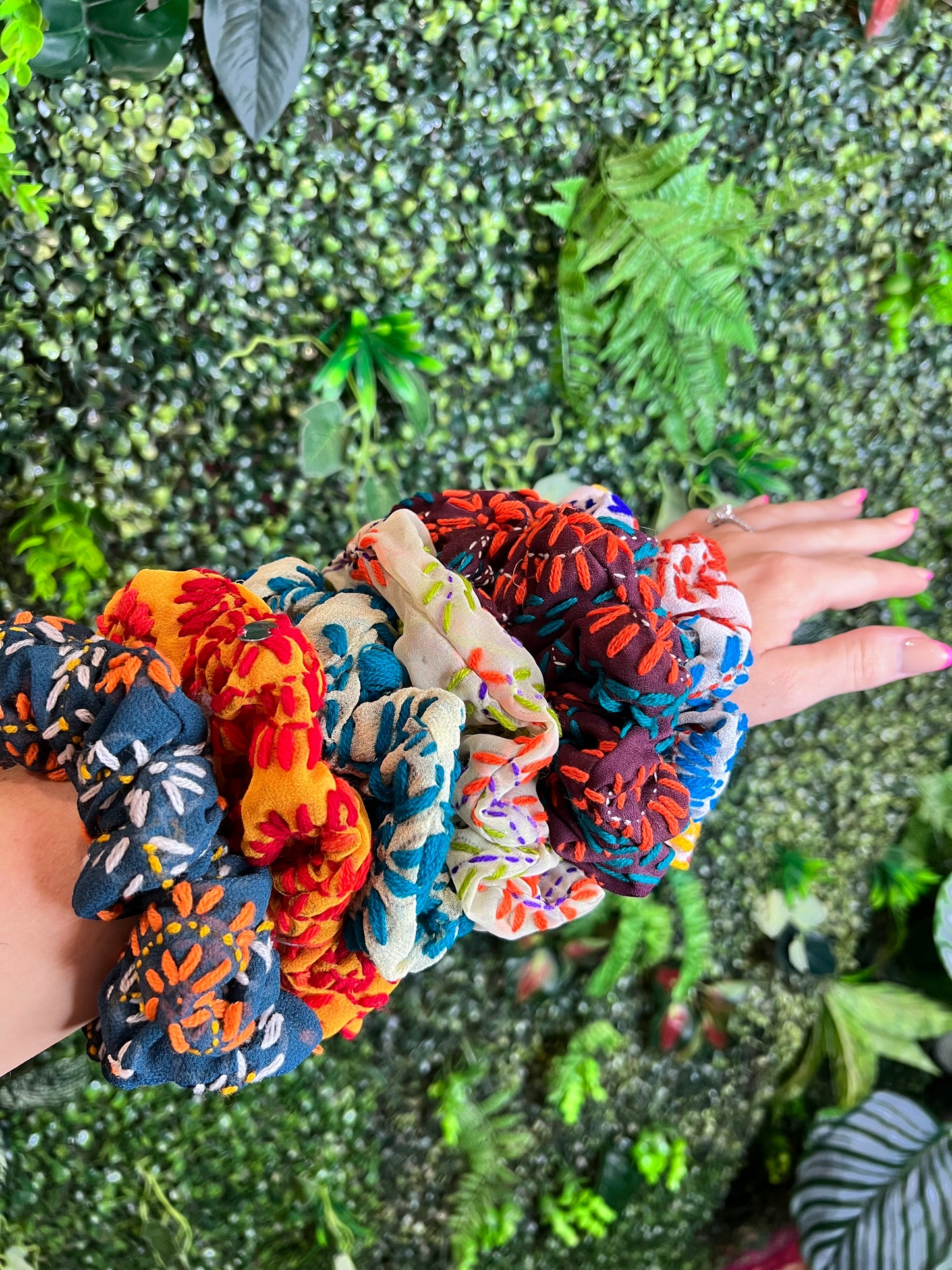 Phulkari Scrunchie Multi