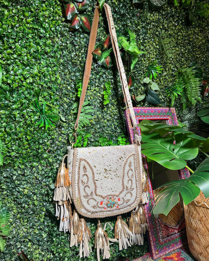 Oia Bag - cream & gold