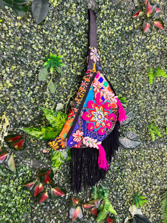 Boho Black Bumbag - 7