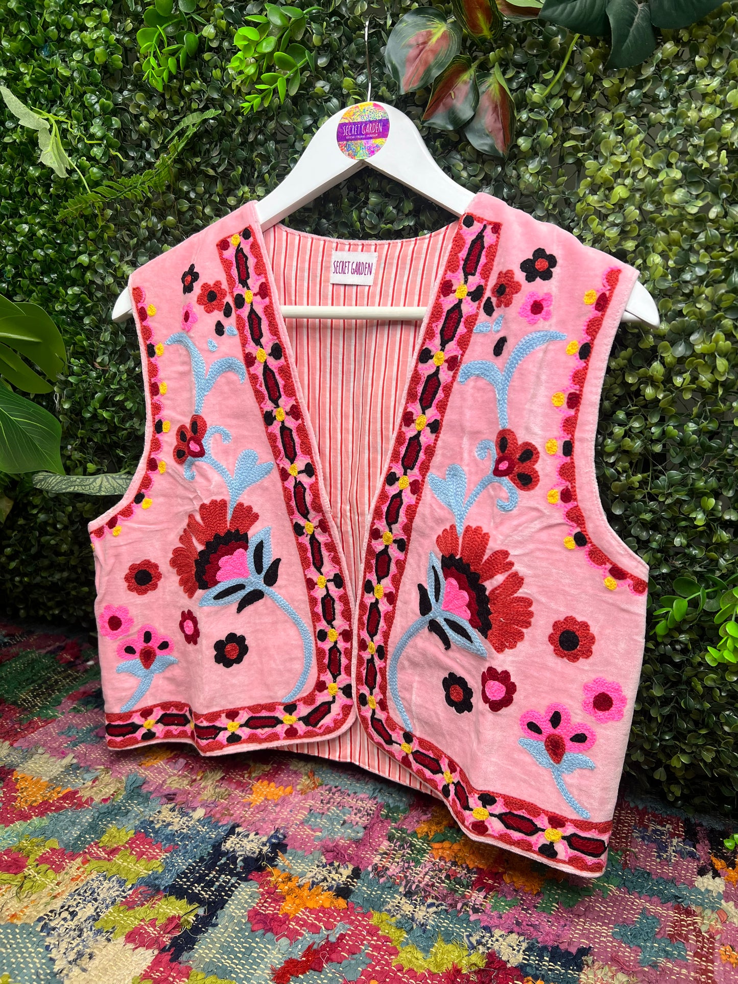 Velvet Flower Waistcoat