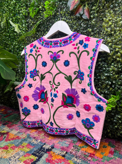 Velvet Flower Waistcoat