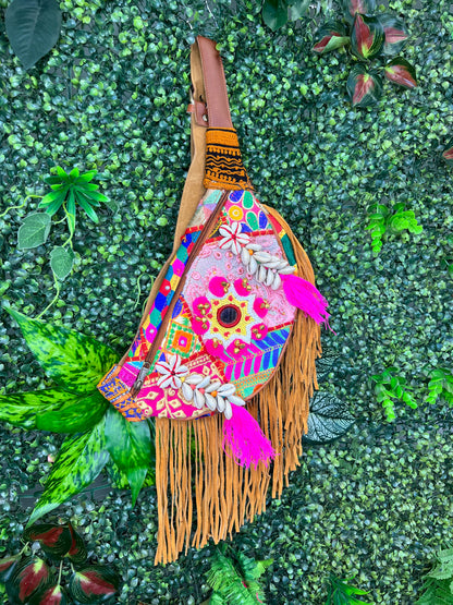 Boho Tan Bumbag - 9