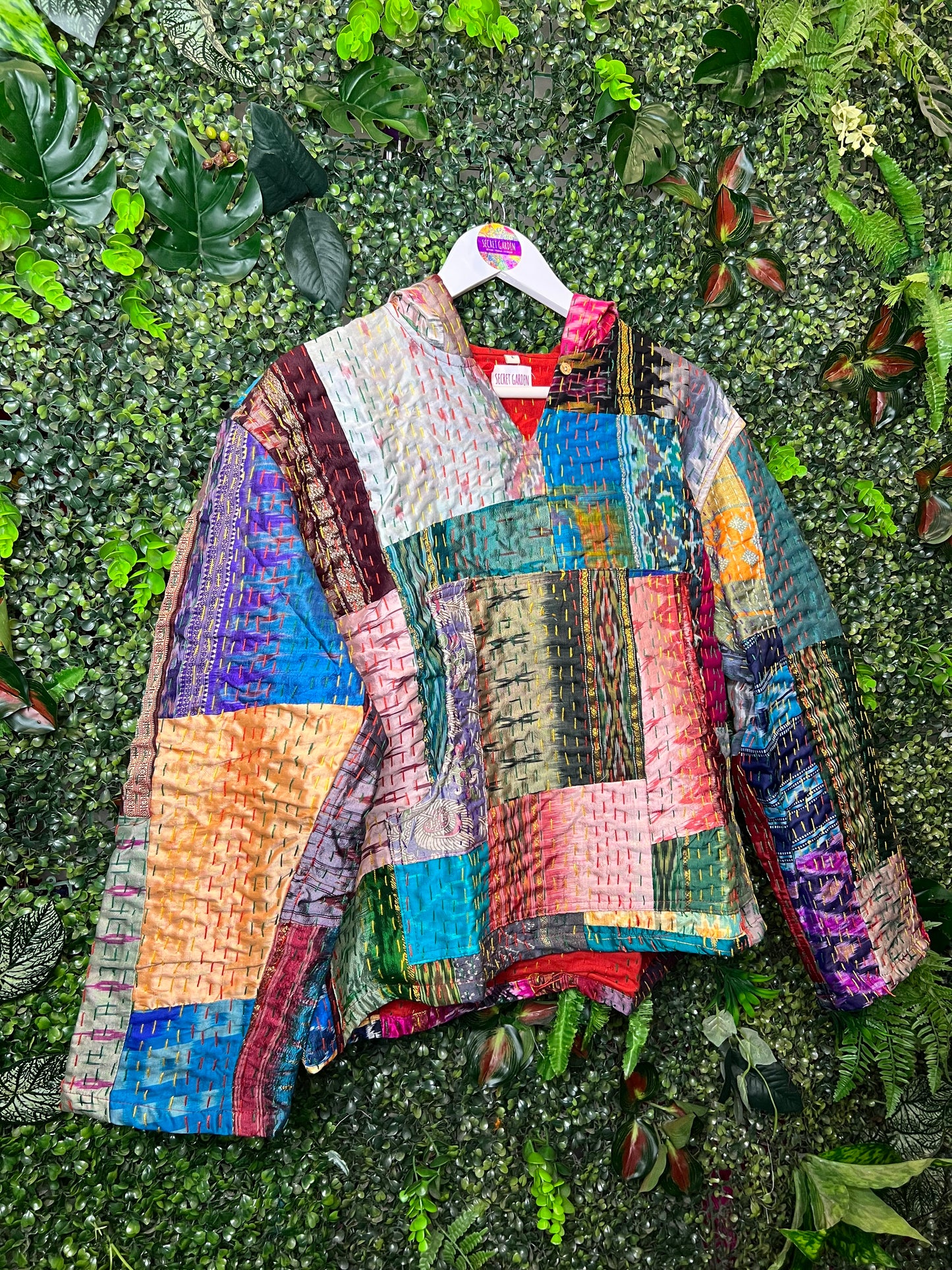 Multicolour Kantha Hoodie - 4 - UK 12-14