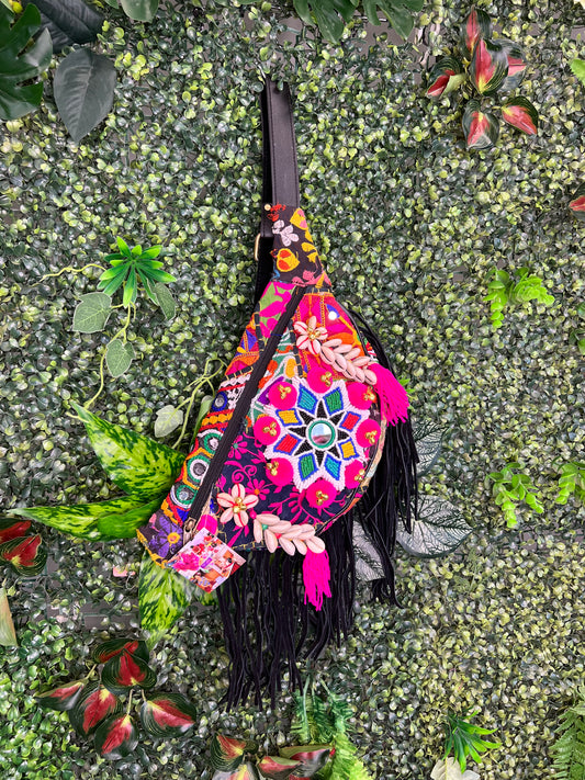 Boho Black Bumbag - 11