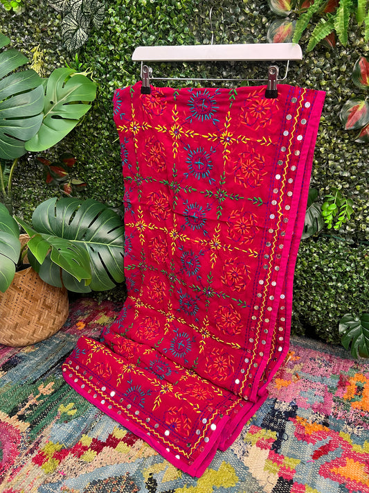 Phulkari Wool Scarf - 35