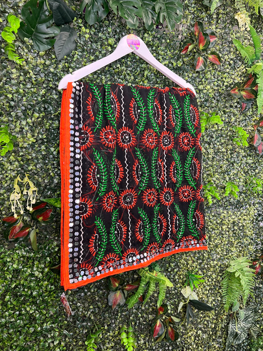 Phulkari Wool Scarf - 7