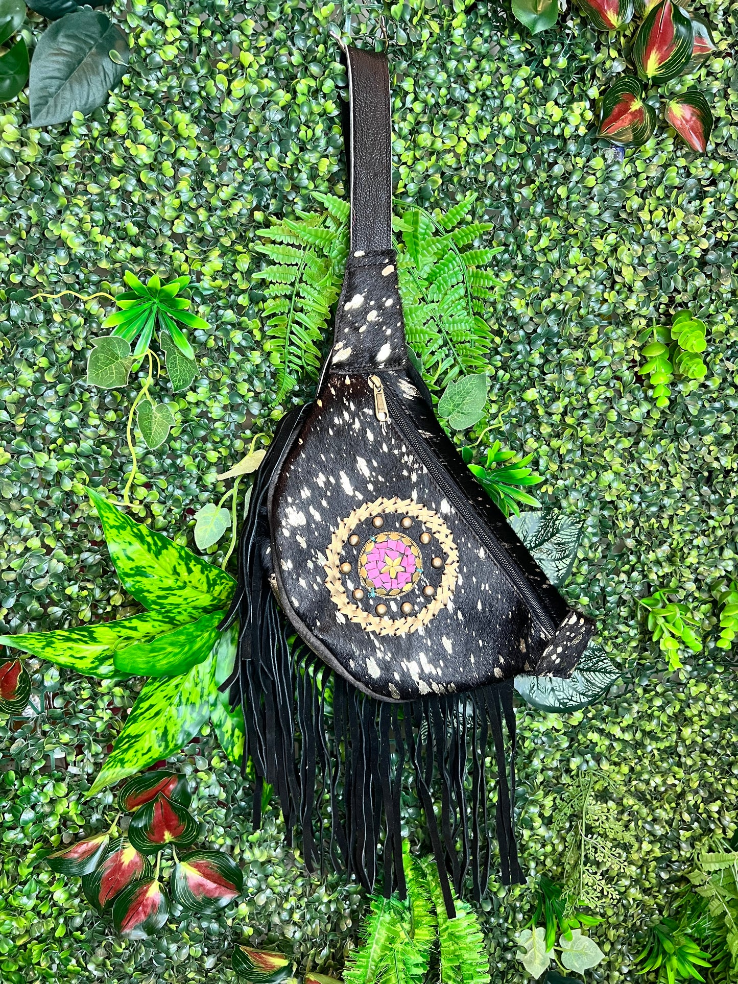 Boho Black Tassel Rodeo Bum Bags