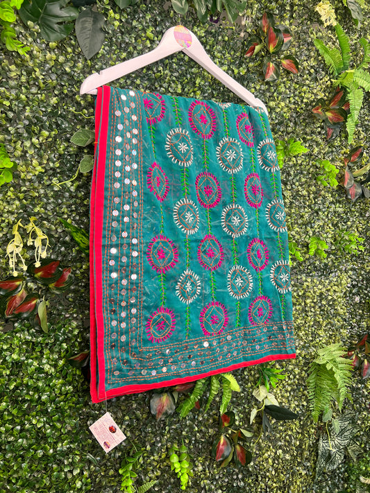 Phulkari Wool Scarf - 4