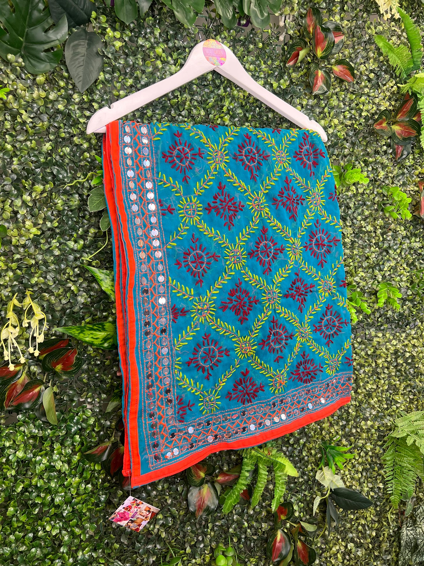 Phulkari Wool Scarf - 24