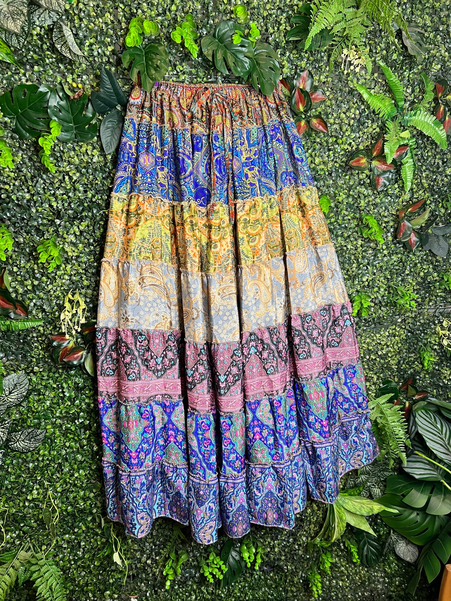 Patchwork Maxi Skirt - 28