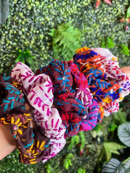 Phulkari Scrunchie Multi