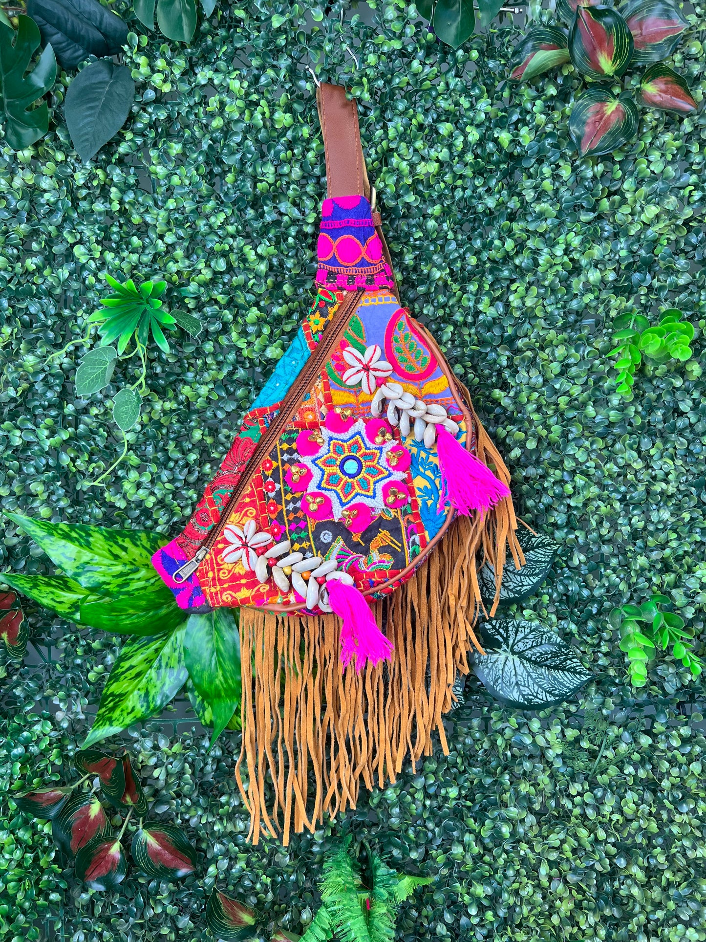 Boho Tan Bumbag - 1