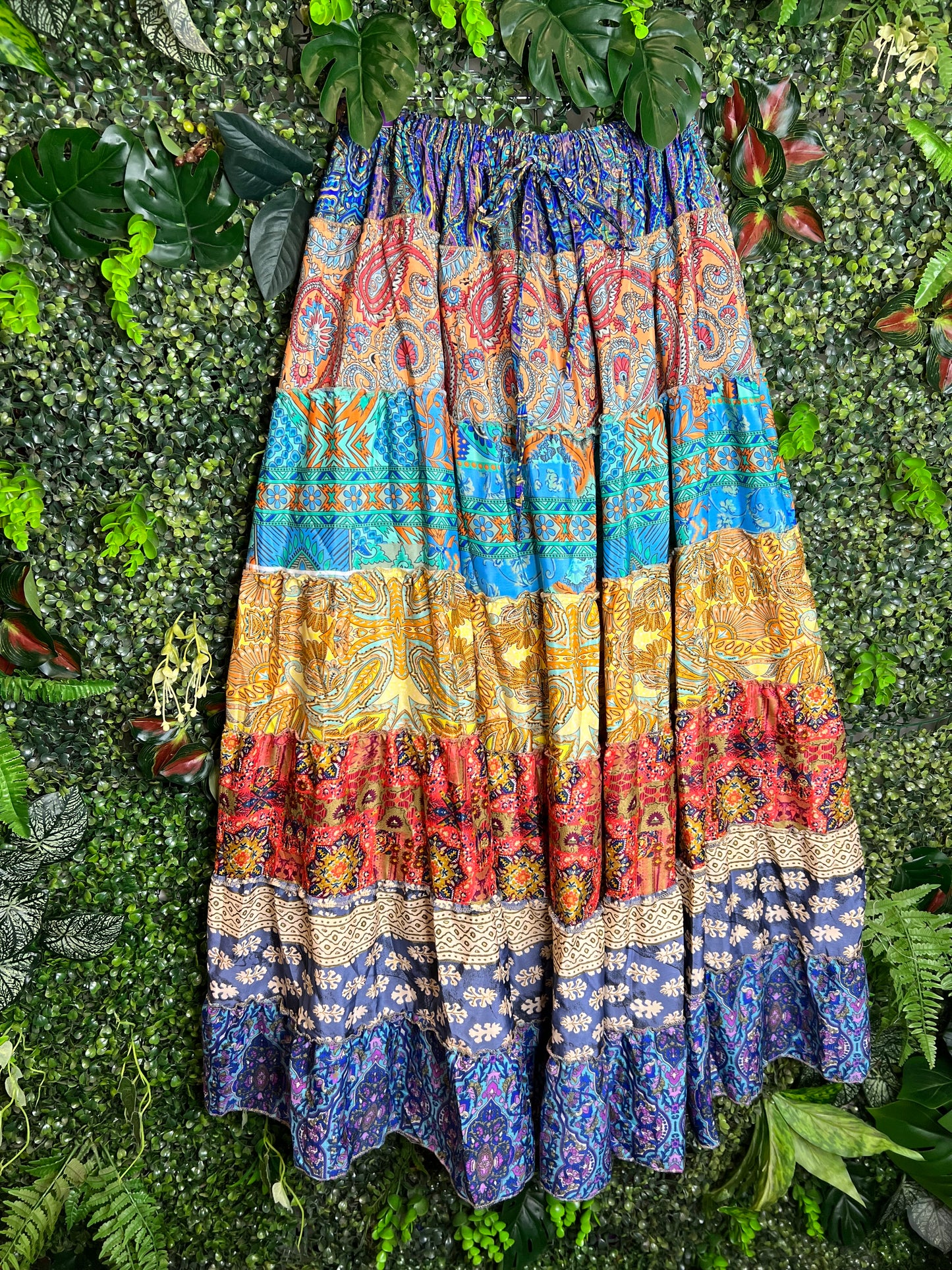 Patchwork Maxi Skirt - 21