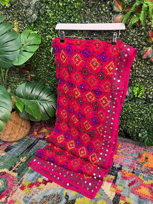 Phulkari Wool Scarf - 36