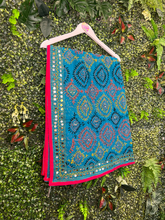 Phulkari Wool Scarf - 3