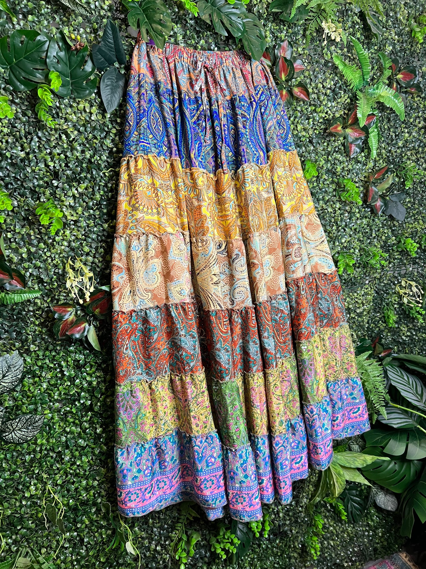 Patchwork Maxi Skirt - 27