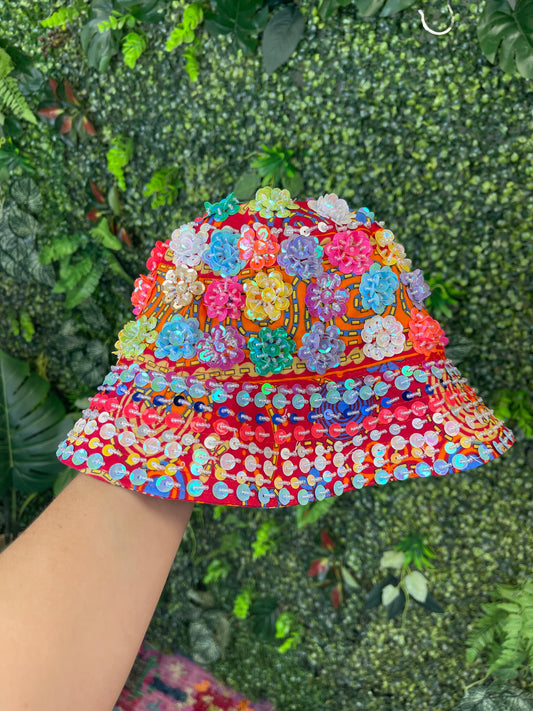 Sequin Bucket Hat - 55