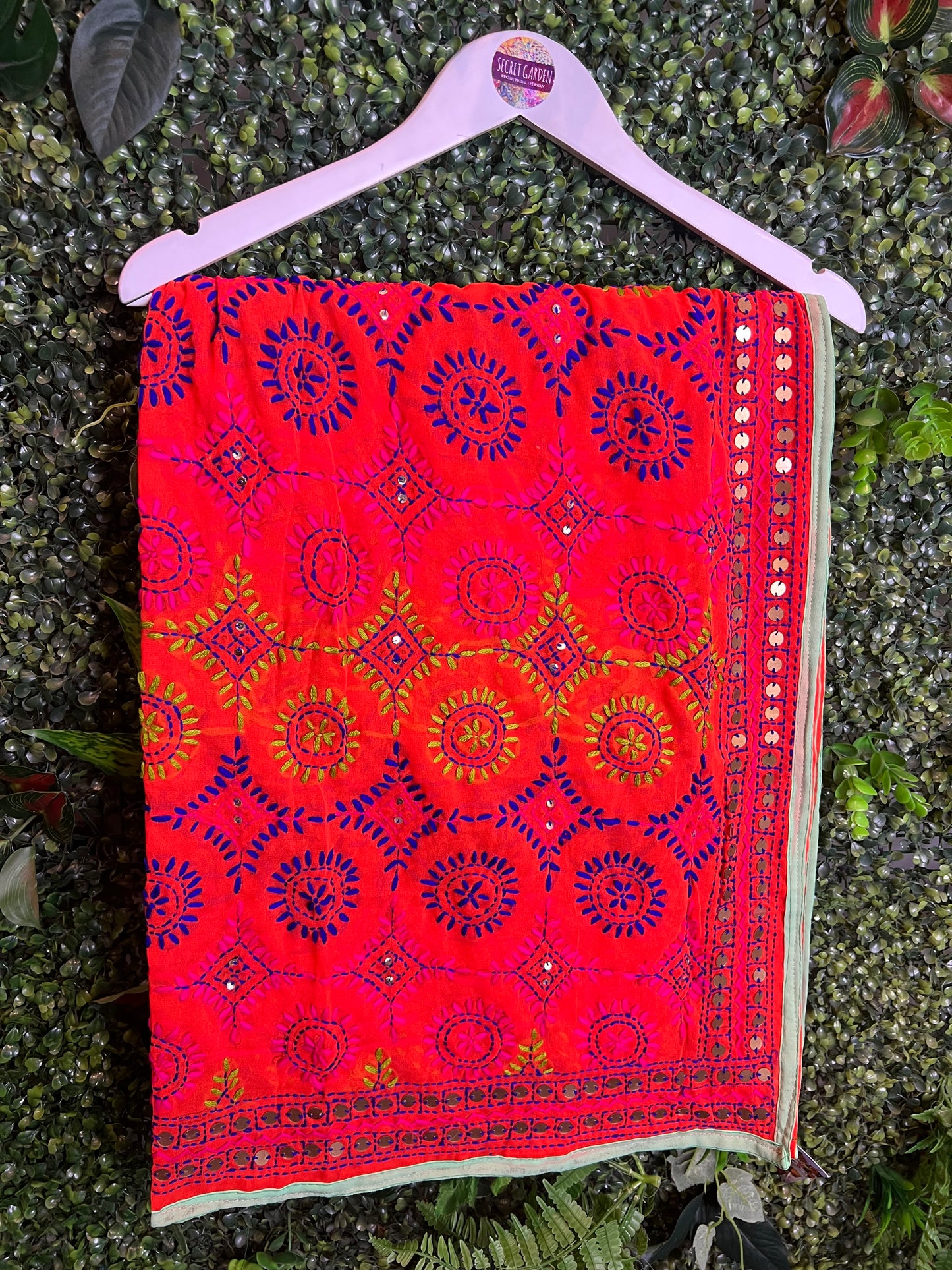 Phulkari Wool Scarf - 121