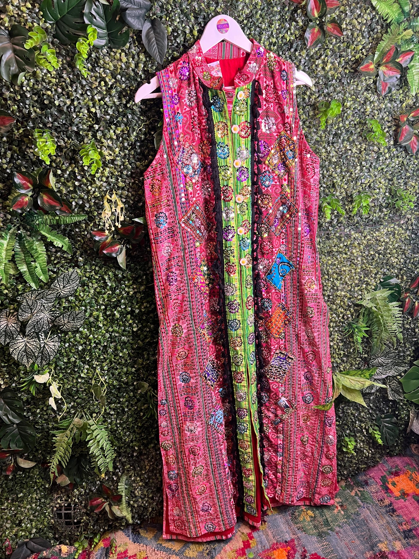 Gypsy Soul Embellished Long Waistcoat