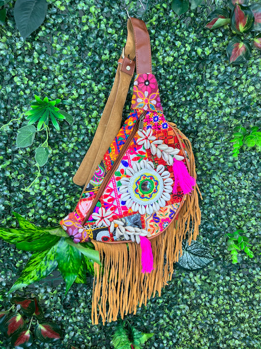 Boho Tan Bumbag - 8