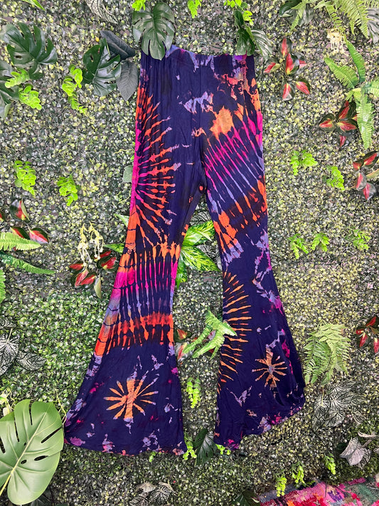 Tie Dye Flare - Navy 1