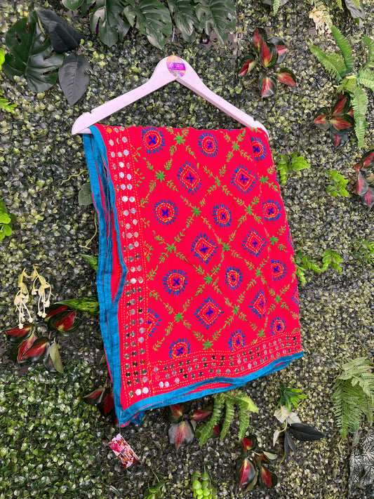 Phulkari Wool Scarf - 16