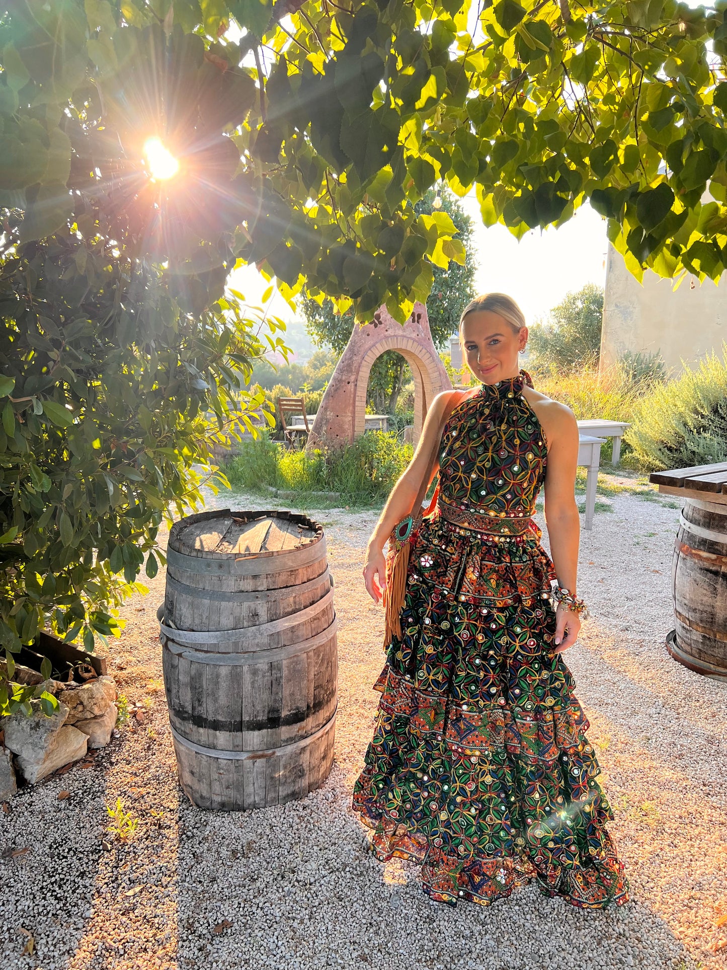 Frida Maxi Mirror Skirt