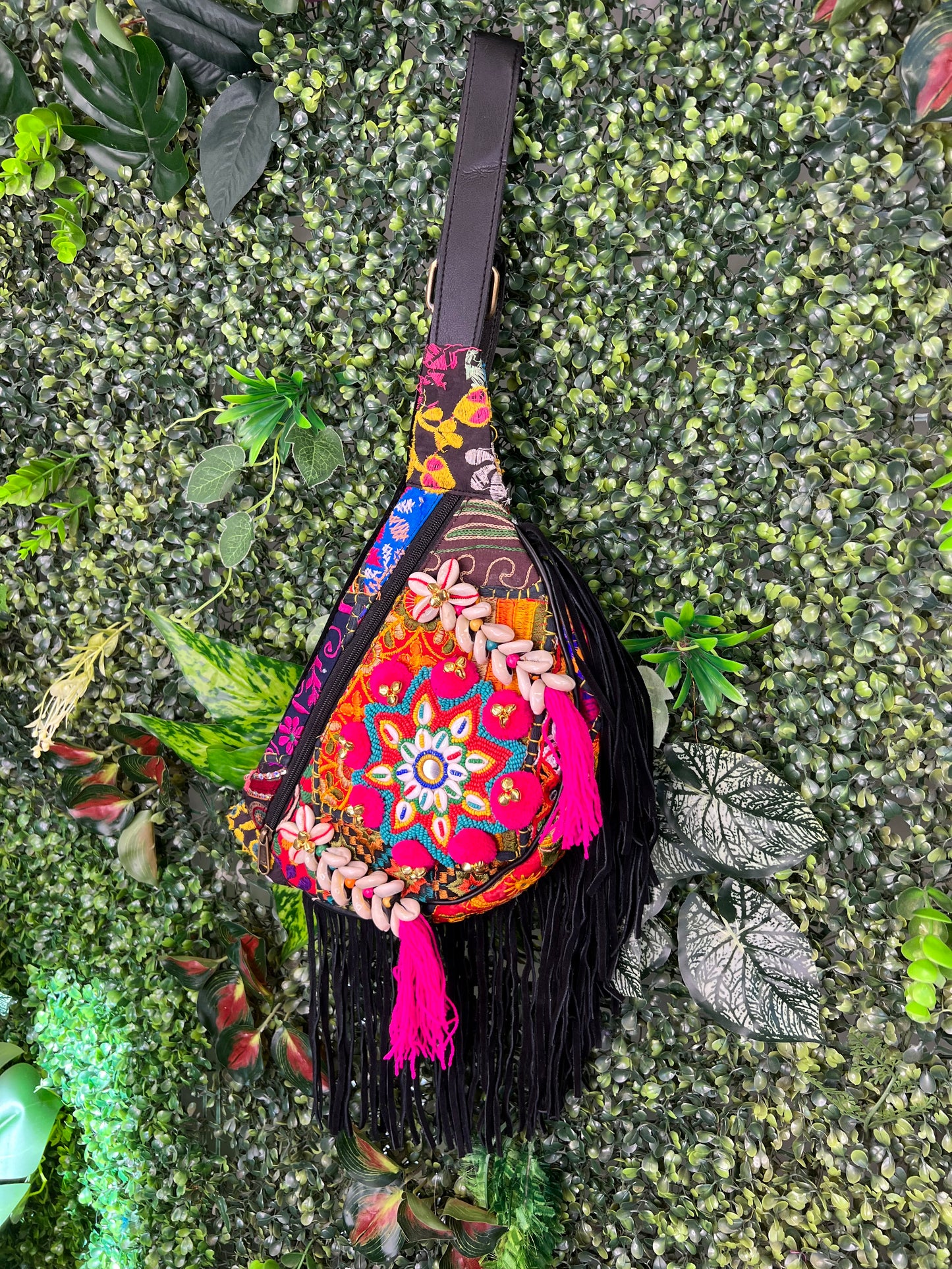 Boho Black Bumbag - 6