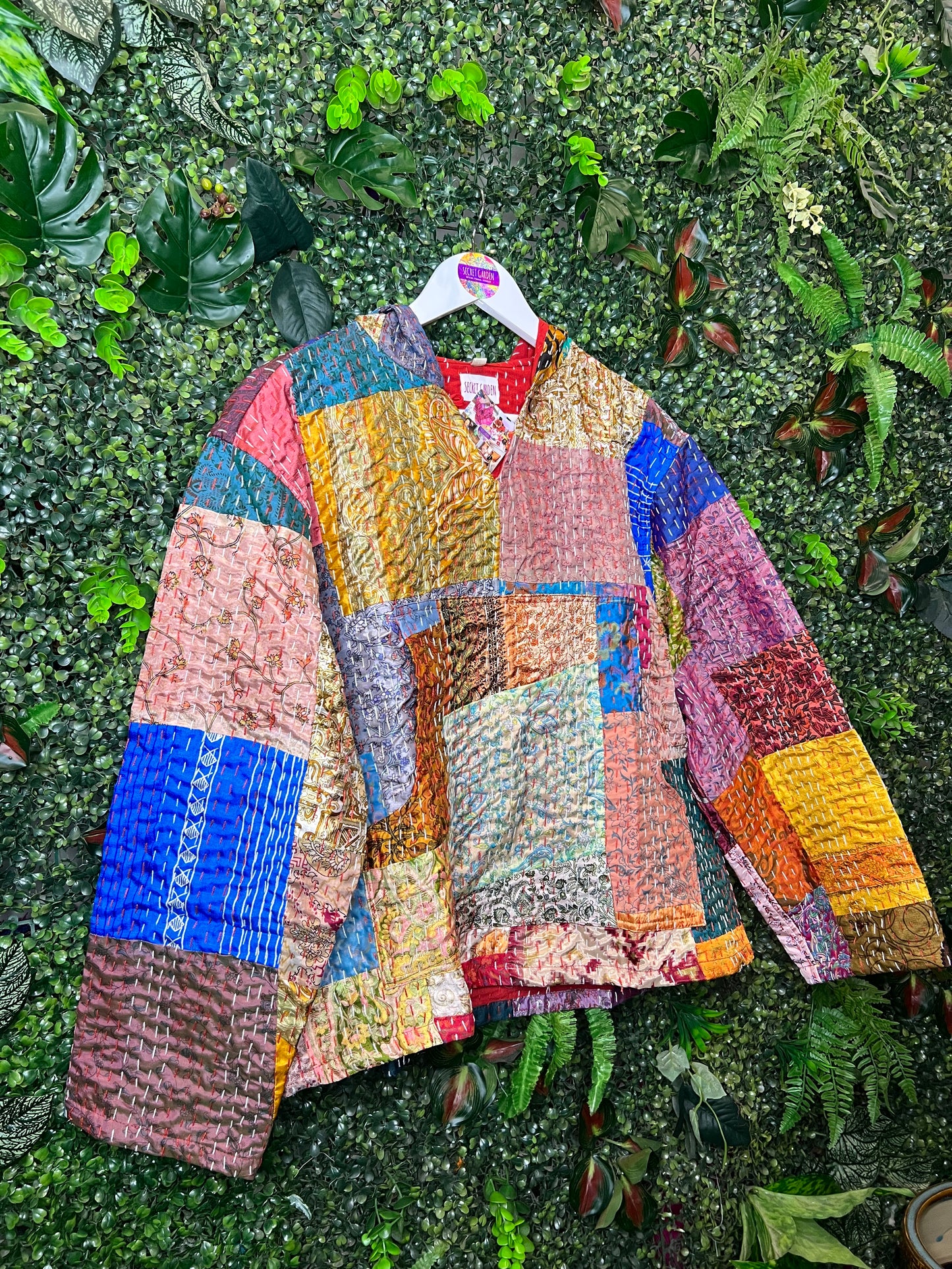 Multicolour Kantha Hoodie - 1 - UK 12-14