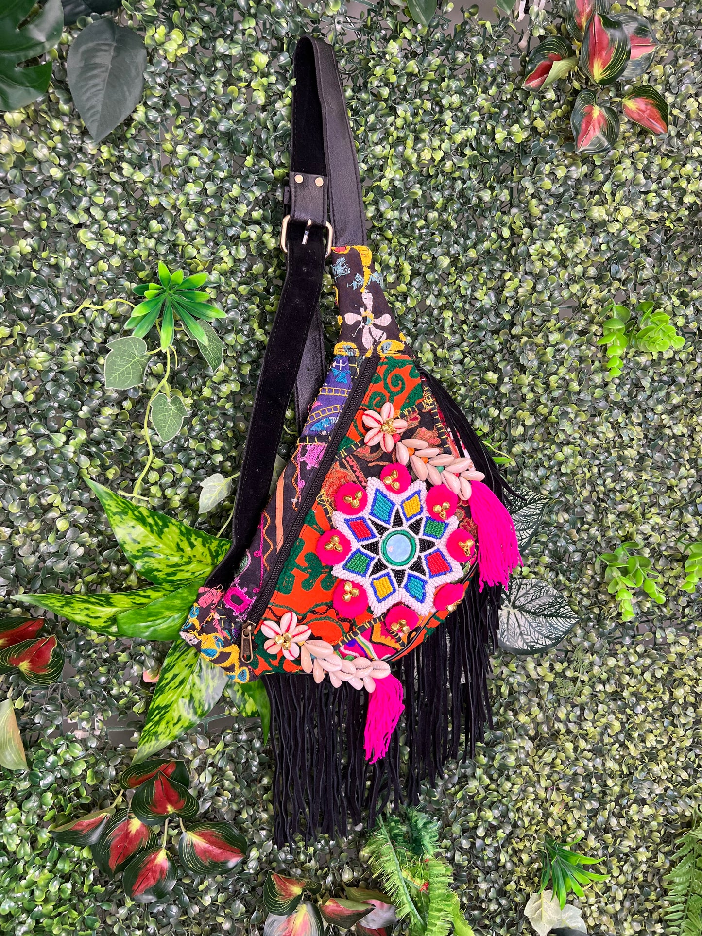 Boho Black Bumbag - 15