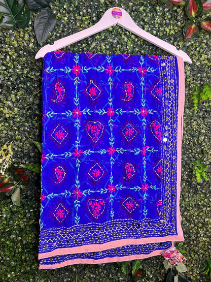 Phulkari Wool Scarf - 2