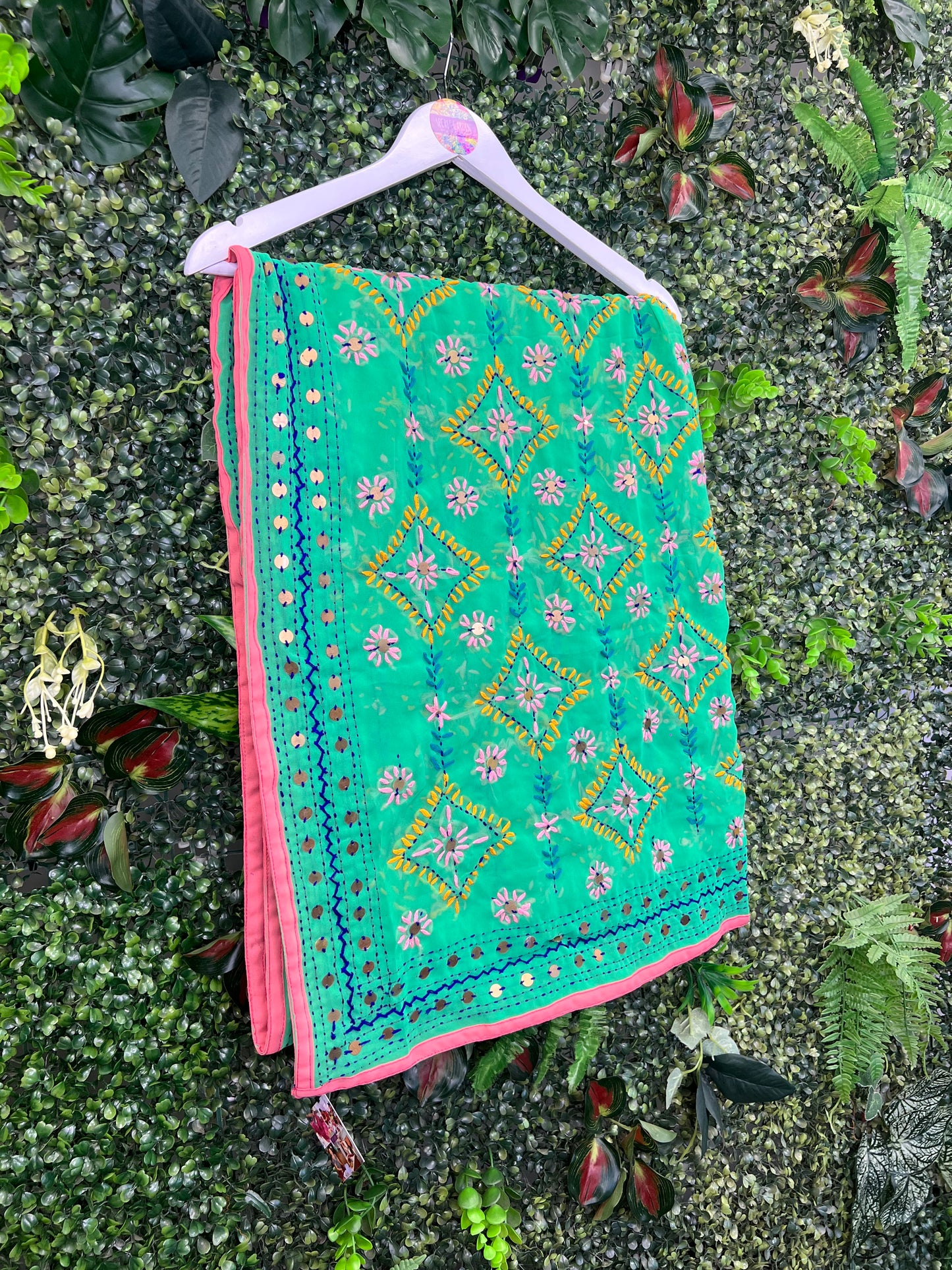 Phulkari Wool Scarf - 11