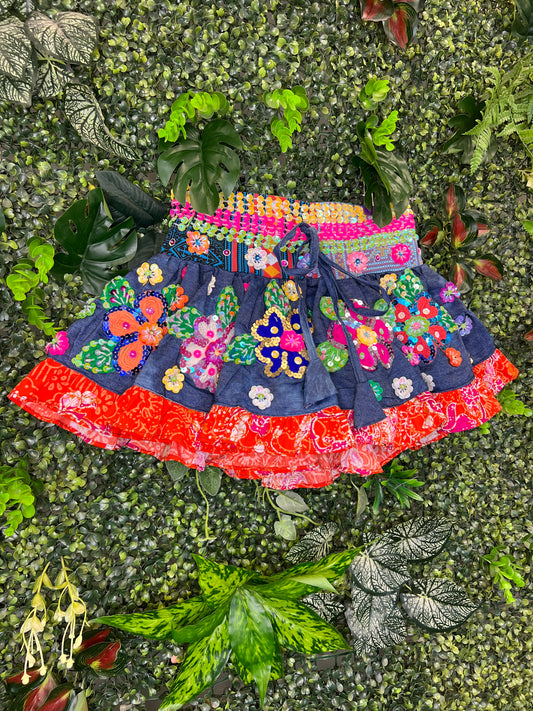 Gypsy Soul Mini Blue Skirt - 6