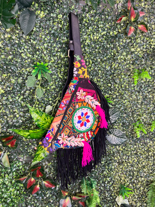 Boho Black Bumbag - 14