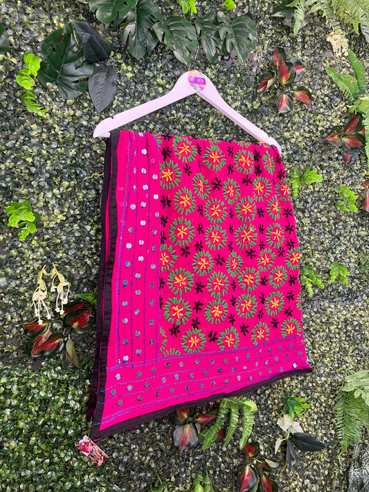 Phulkari Wool Scarf - 14