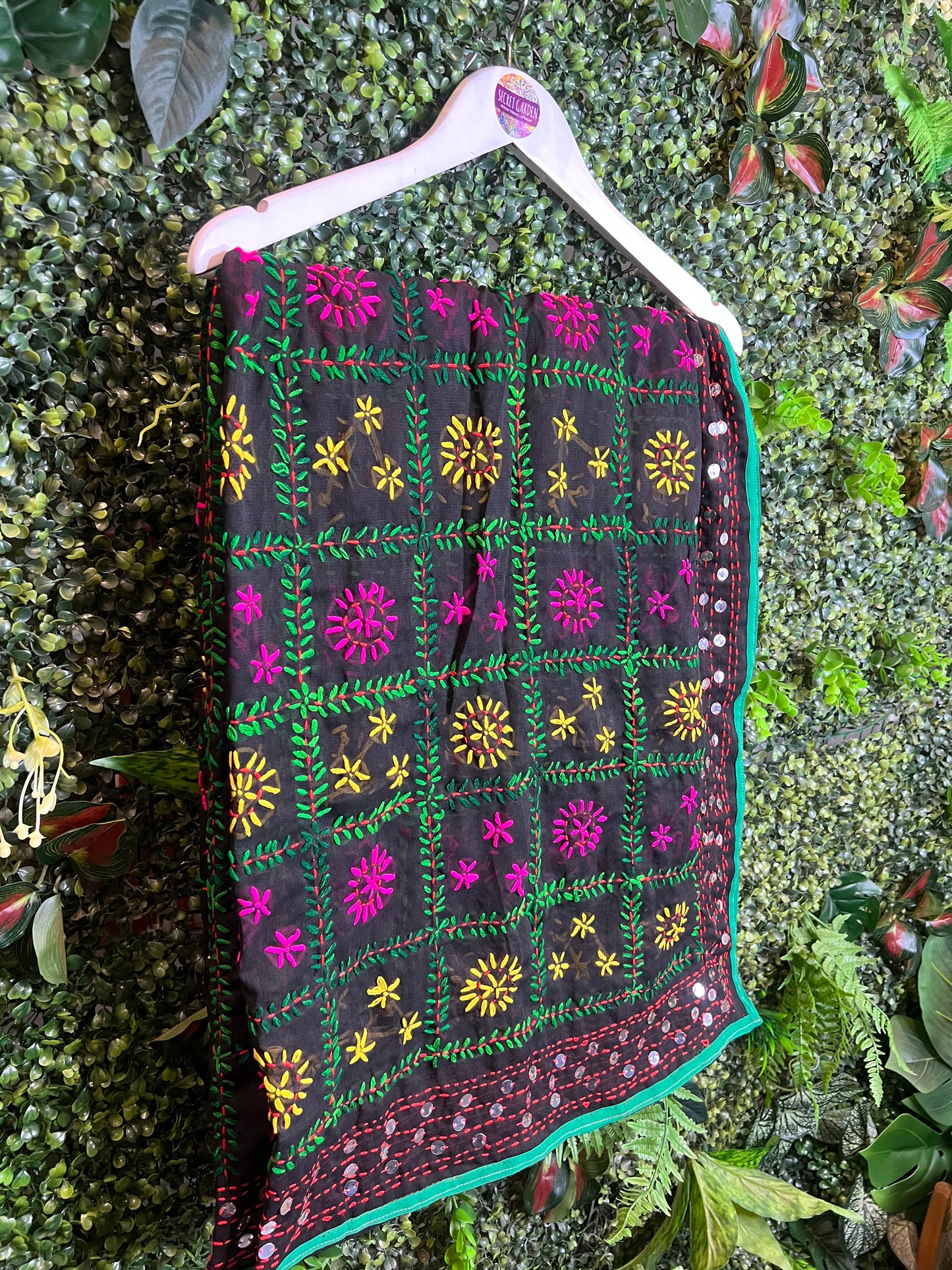 Phulkari Wool Scarf - 125