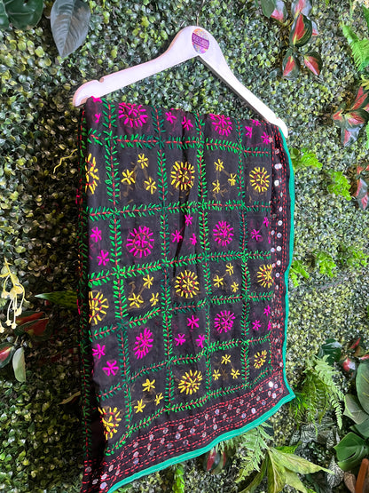 Phulkari Wool Scarf - 125