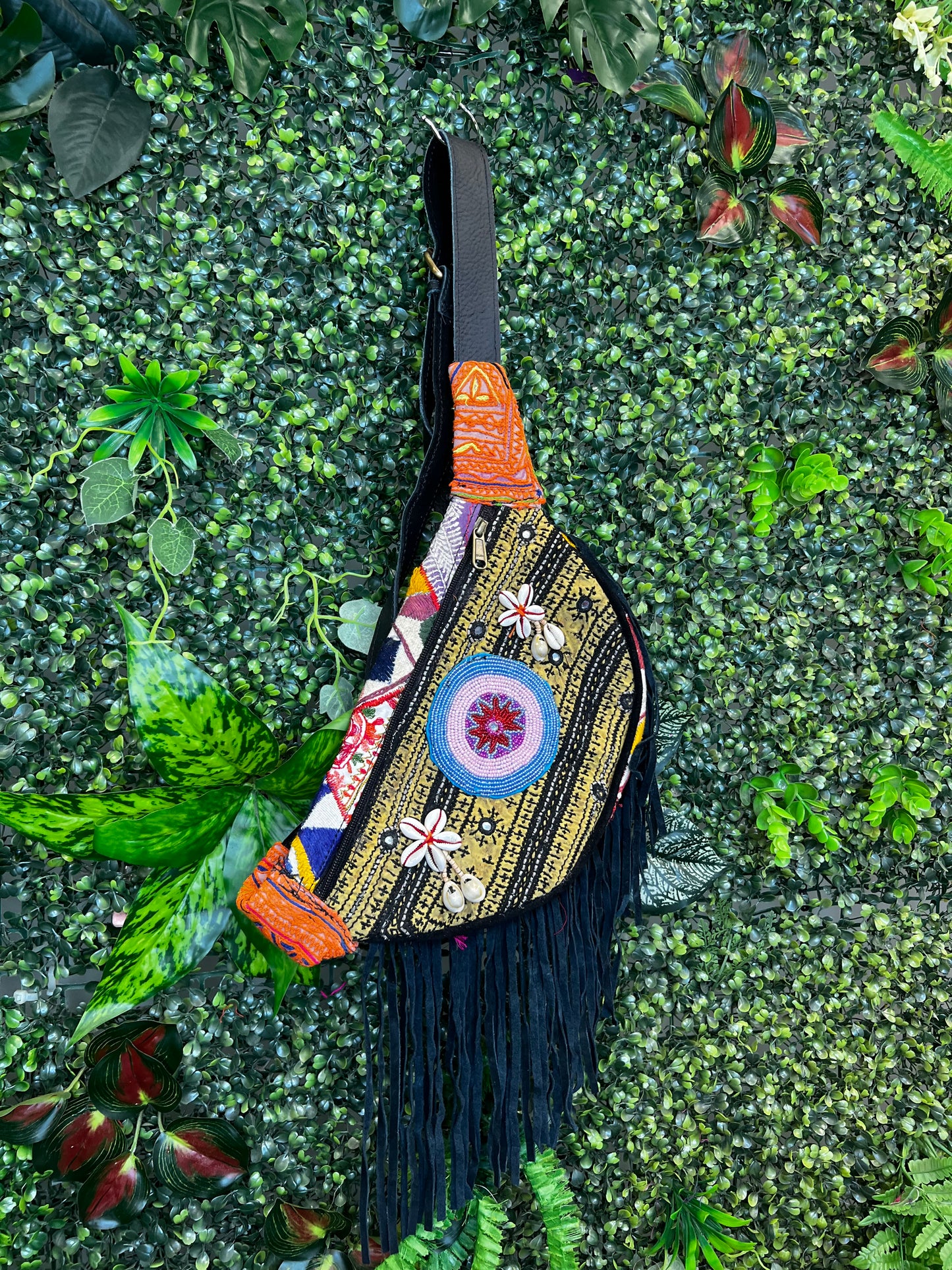 Boho Black Bumbag