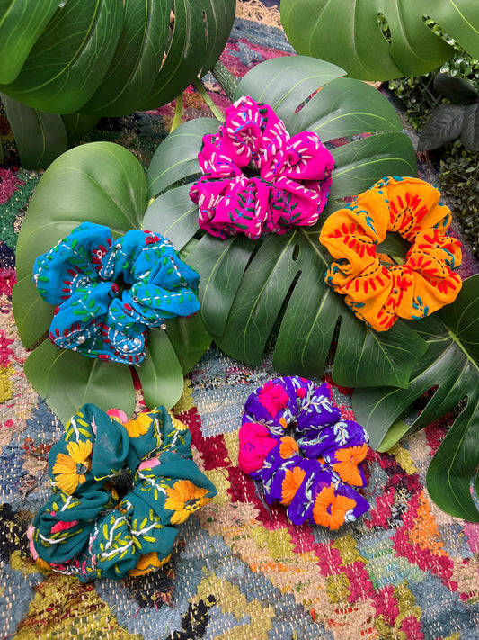 Phulkari Scrunchies