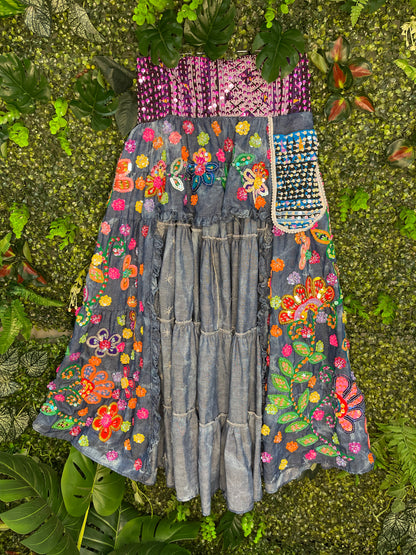 Gypsy Soul Ibiza Skirt Denim - 15