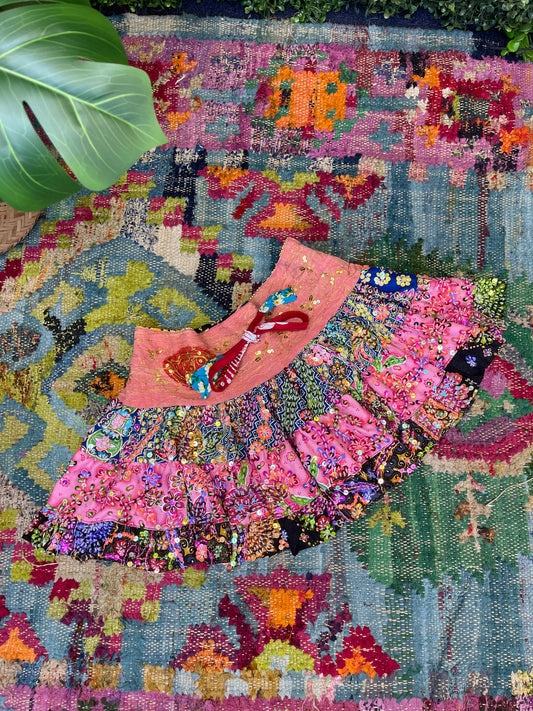 Gypsy Soul Mini Multi Rainbow Skirt - 1
