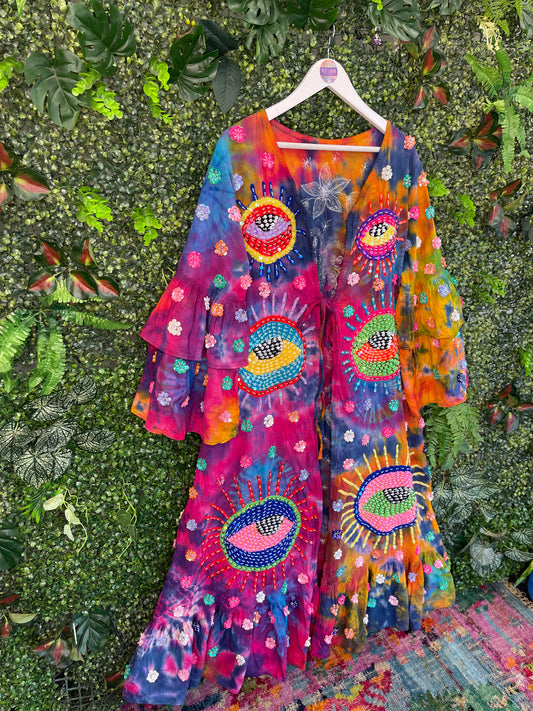 Gypsy Soul Tie Dye Kimono Jacket