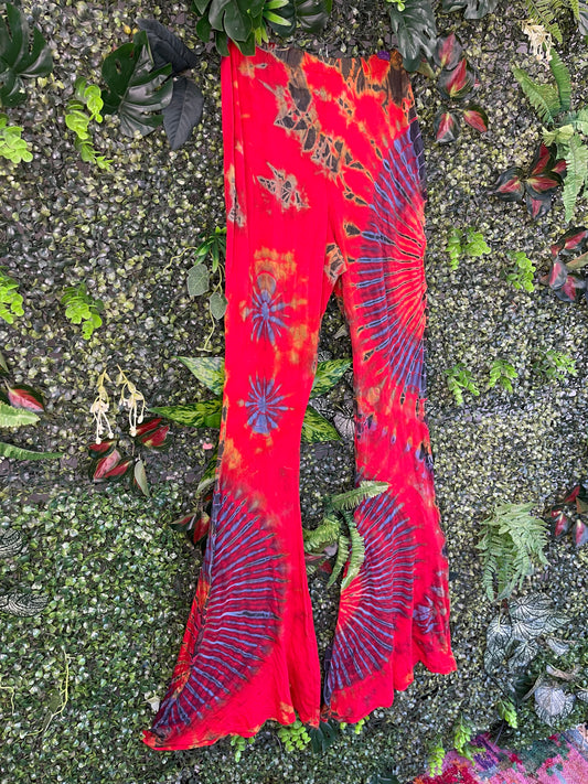 Tie Dye Flare - Red 3