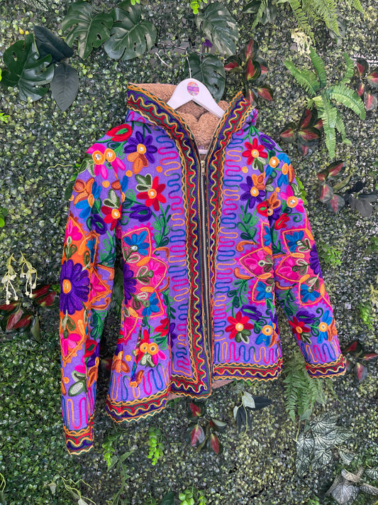 The Rio Flower Fleece Purple - Size 6-10 - 1