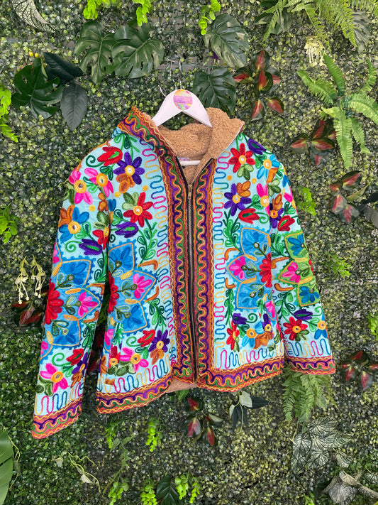 The Rio Flower Fleece Blue - Size 12 - 1