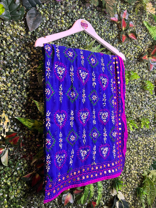 Phulkari Wool Scarf - 84