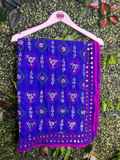 Phulkari Wool Scarf - 84