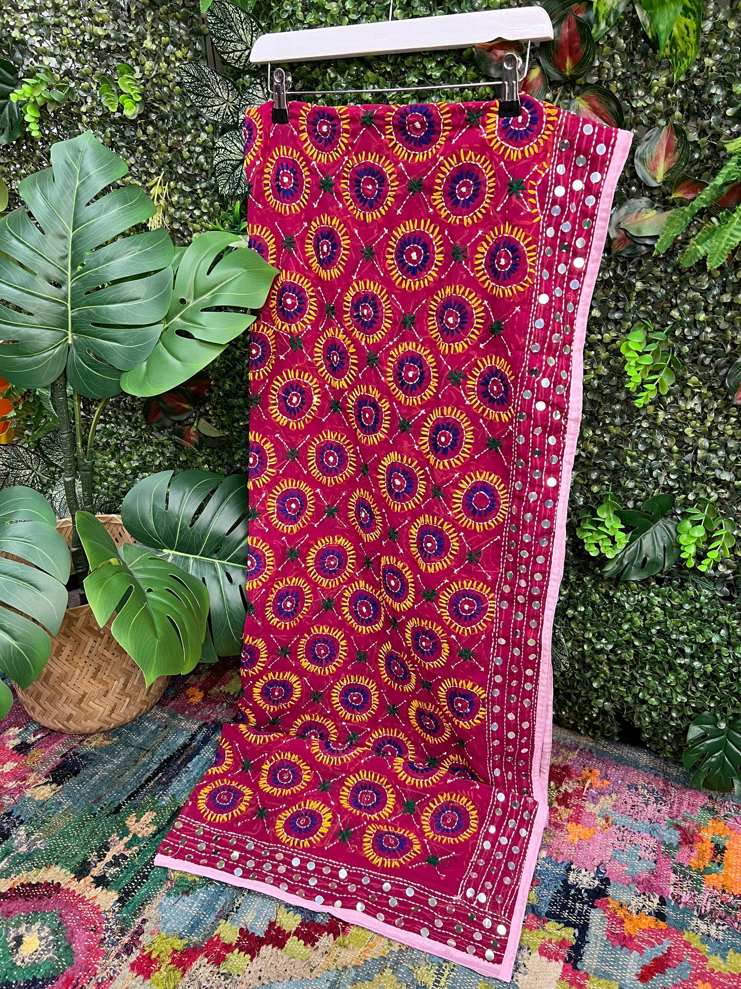 Phulkari Wool Scarf - 47