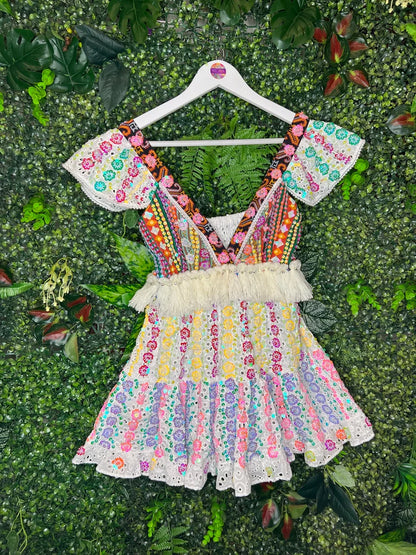 Gypsy Soul Cream Tassel Broderie Anglaise Tops 4